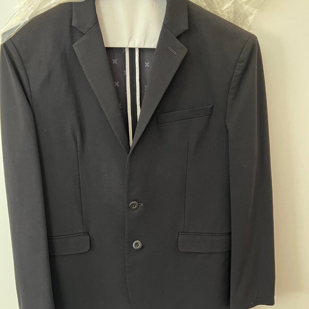 Express Men's - Slim Black Performance Suit Jacket - Size: Slim 40S / 40C